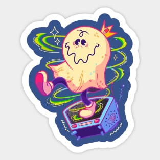 TV Ghost  - Retro cartoons design Sticker